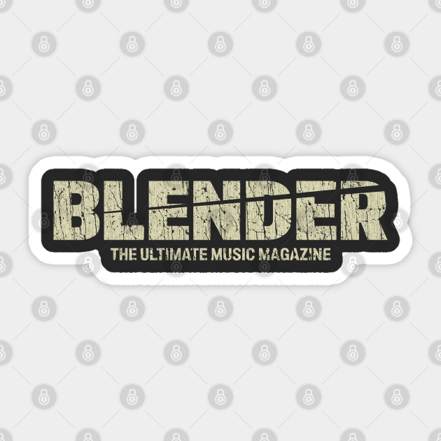 Blender Magazine 1994 Rock Music Lover Sticker TeePublic